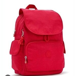 Kipling Women's City Pack Backpack Handbag Red Rouge Lightweight Carryall 16‎ L
